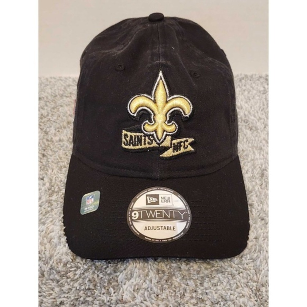 New Era 9TWENTY New Orleans Saints NFL On-Field Sideline Hat Cap Black Gold NWT